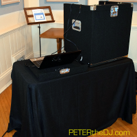 New secondary sound system for the ceremony.
