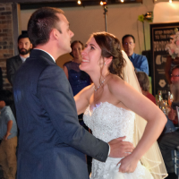 Wedding: Kate and Brendan at SKY Armory, Syracuse, 7/16/16